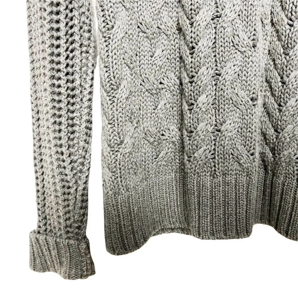 FRAME | Cable Knit Crew Neck Sweater - Picture 5 of 7